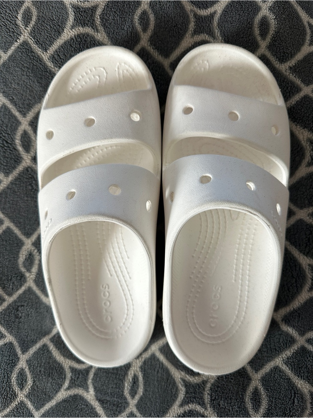 CROCS White Slide Sandals